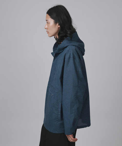 B.C STOCK（ベーセーストック） シャツ ミニチェック柄 アノラック 