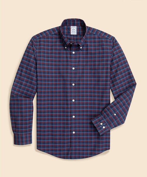 シャツ ストレッチオックスフォード　GFロゴ　シーズナルパターン　カジュアルシャツ　Regular Fit メンズ レディースの画像