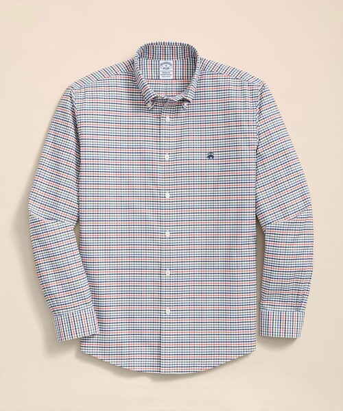 シャツ ストレッチオックスフォード　GFロゴ　シーズナルパターン　カジュアルシャツ　Regular Fit メンズ レディースの画像