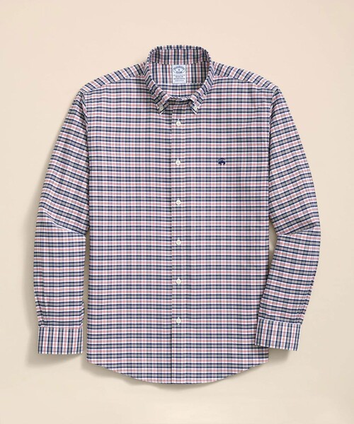 シャツ ストレッチオックスフォード　GFロゴ　シーズナルパターン　カジュアルシャツ　Regular Fit メンズ レディースの画像