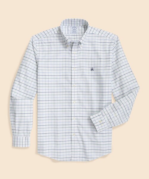 シャツ ストレッチオックスフォード　GFロゴ　シーズナルパターン　カジュアルシャツ　Regular Fit メンズ レディースの画像