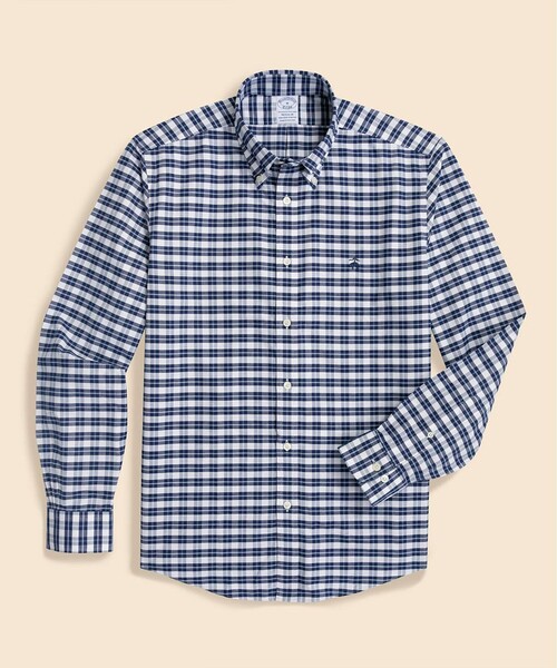 シャツ ストレッチオックスフォード　GFロゴ　シーズナルパターン　カジュアルシャツ　Regular Fit メンズ レディースの画像