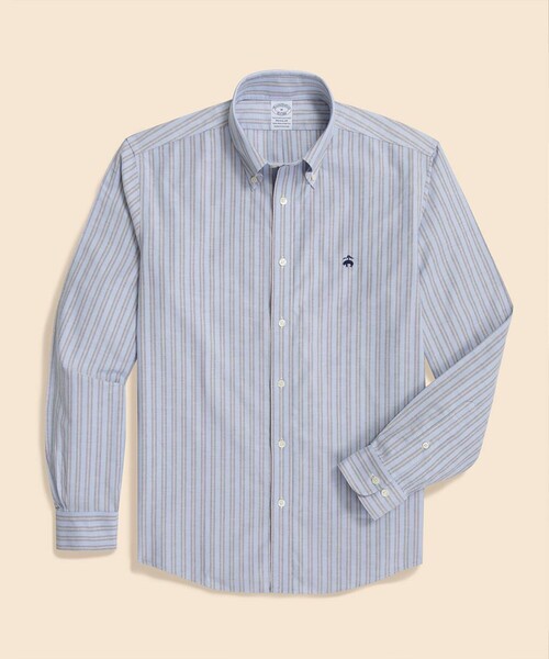 シャツ ストレッチオックスフォード　GFロゴ　シーズナルパターン　カジュアルシャツ　Regular Fit メンズ レディースの画像