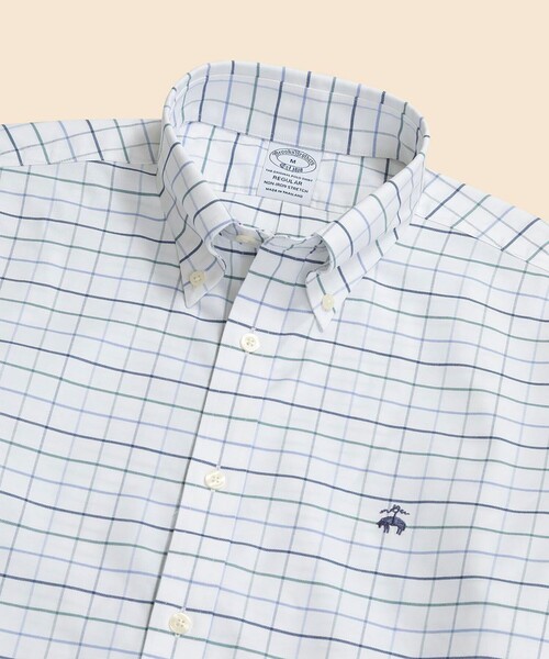 シャツ ストレッチオックスフォード　GFロゴ　シーズナルパターン　カジュアルシャツ　Regular Fit メンズ レディースの画像