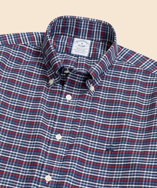 シャツ ストレッチオックスフォード　GFロゴ　シーズナルパターン　カジュアルシャツ　Regular Fit メンズ レディースの画像