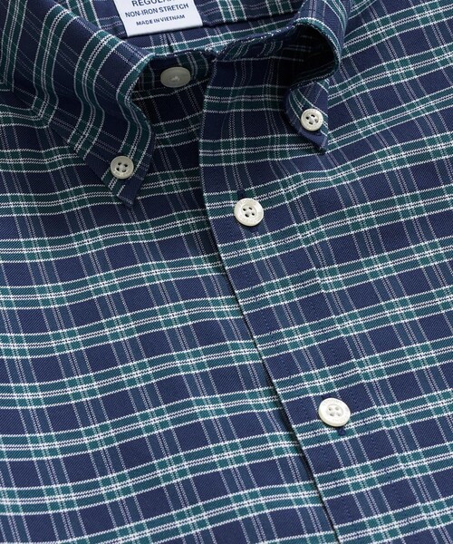 シャツ ストレッチオックスフォード　GFロゴ　シーズナルパターン　カジュアルシャツ　Regular Fit メンズ レディースの画像