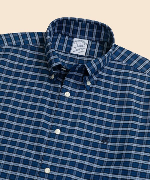 シャツ ストレッチオックスフォード　GFロゴ　シーズナルパターン　カジュアルシャツ　Regular Fit メンズ レディースの画像