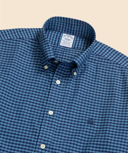 【未使用】ブルックスブラザース　オックスフォードシャツ　15.5−2/3　ブルー BROOKS BROTHERS（ブルックスブラザーズ） シャツ ストレッチ