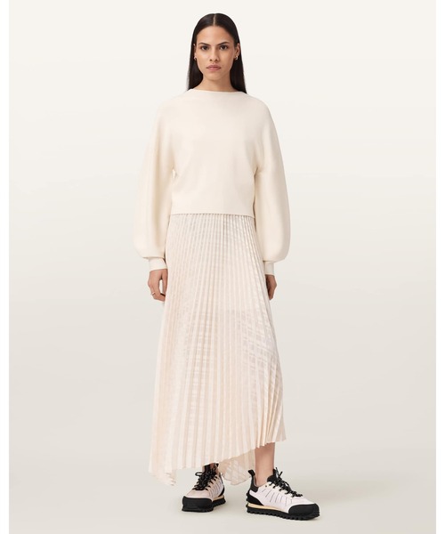 ALLSAINTS（オールセインツ） ワンピース SINEAD 2-IN-1 PLEATED DRESS