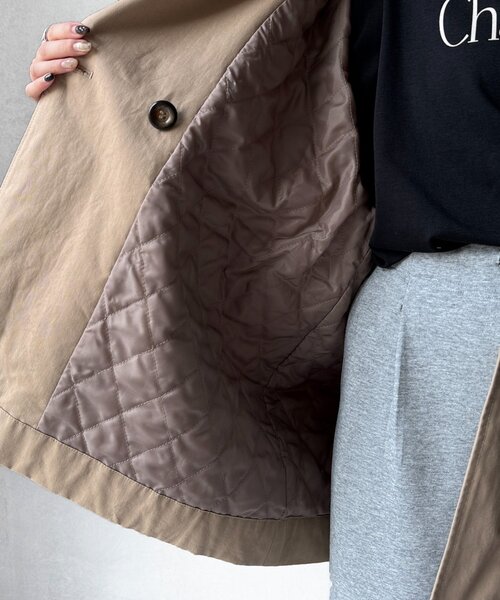 Chez toi（シェトワ） ma1 ma-1 MA-1スリーブ2WAYハーフコート