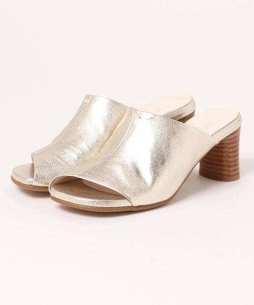 「apres」 ミュール 22.5cm プラチナム レディース_画像5