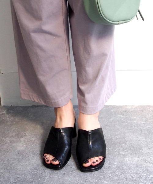 「apres」 ミュール 22.5cm プラチナム レディース_画像7