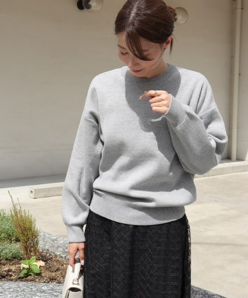 Pierrot（ピエロ） ニット セーター 「コットンブレンド」スウェット