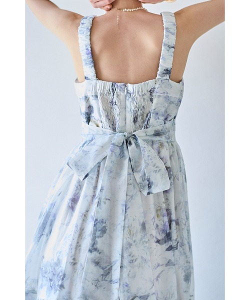 Estella.K ワンピース Hazel Print Dress タックティアードプリント