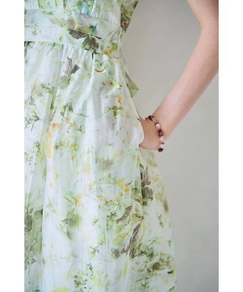 Estella.K ワンピース Hazel Print Dress タックティアードプリント