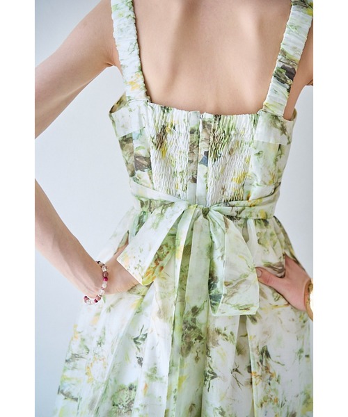 Estella.K ワンピース Hazel Print Dress タックティアードプリント