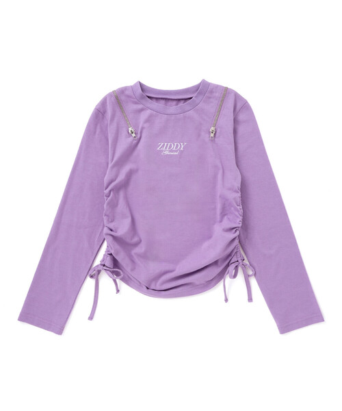 ZIDDY（ジディー） tシャツ 肩あきドロストトップス(130~160cm) キッズ