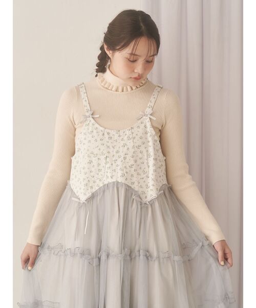 merry jenny（メリージェニー） ニット セーター frillリブタートル