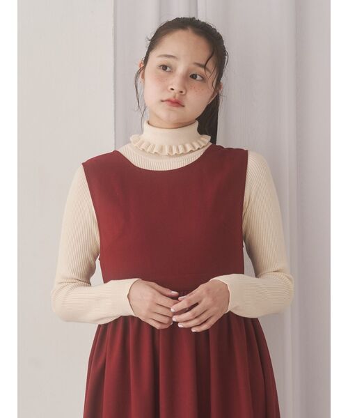 merry jenny（メリージェニー） ニット セーター frillリブタートル