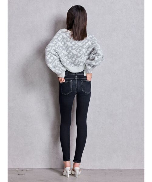 GYDA デニム GYDA ジーンズ デニム デニムパンツ ミドルウエストSHAPELY