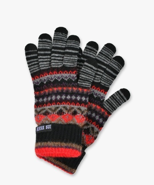 アナ スイ（ANNA SUI）/アナ スイ ニット手袋 ANNA SUI（アナスイ） 手袋 デザインニット手袋 レディース : ZOZOTOWN