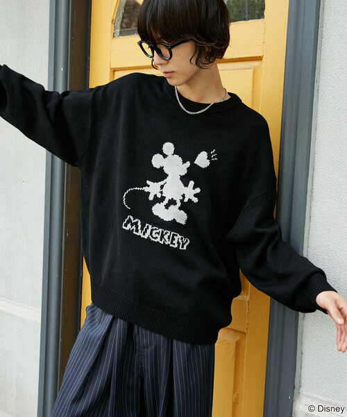 PUBLUX（パブリュクス） セーター ニット 別注 ”DISNEY MICKEY MOUSE