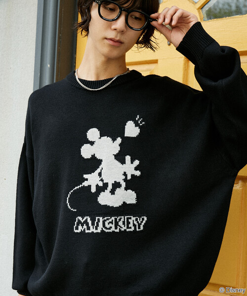 PUBLUX（パブリュクス） セーター ニット 別注 ”DISNEY MICKEY MOUSE