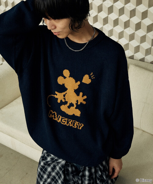 PUBLUX（パブリュクス） セーター ニット 別注 ”DISNEY MICKEY MOUSE