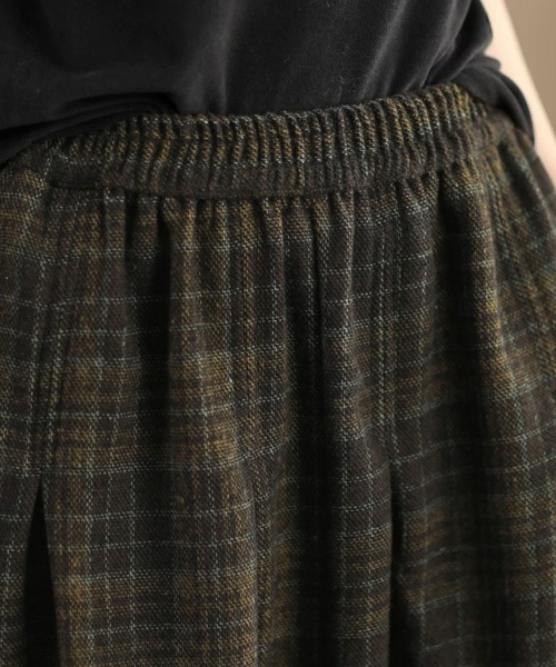 スカート チェック柄タックスカート : ZOZOTOWN Yahoo!店 - 通販