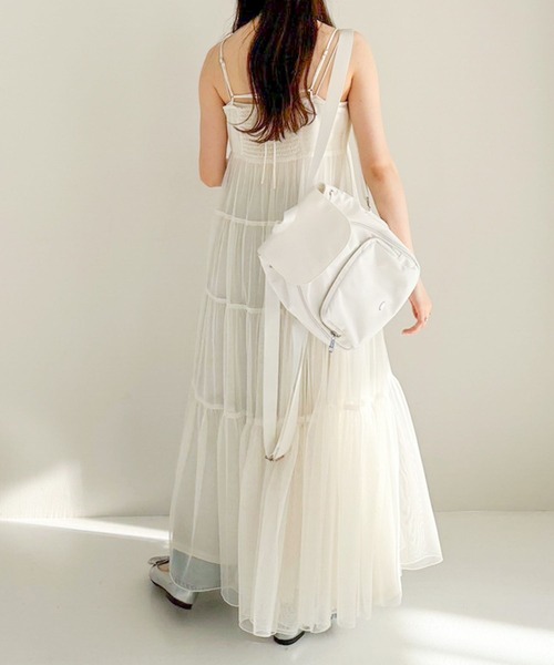 「Heather」 キャミソールワンピース FREE ブラック レディース_画像6