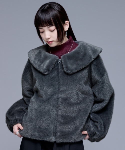 Ellno de Mavie（エルノデメヴィ） ブルゾン アウター ラビットタッチ