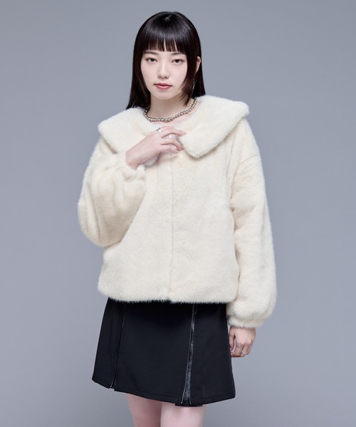 Ellno de Mavie（エルノデメヴィ） ブルゾン アウター ラビットタッチ 