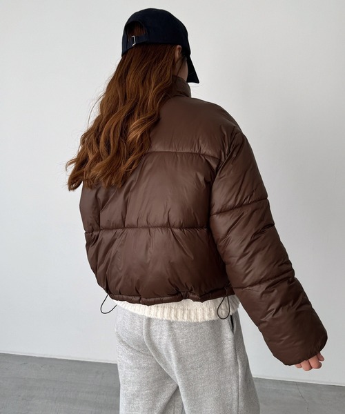 「CANAL JEAN」 ダウンジャケット ONE SIZE ブラック レディース_画像3