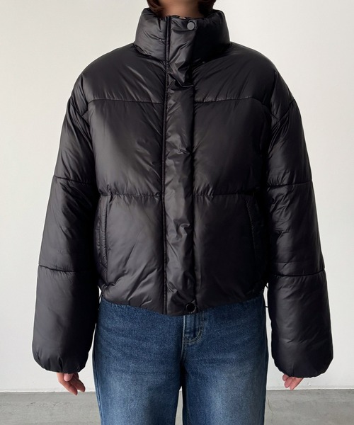 「CANAL JEAN」 ダウンジャケット ONE SIZE ブラック レディース_画像8