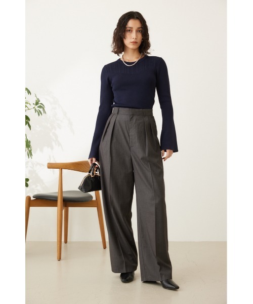 「crie conforto」 長袖ニット SMALL ネイビー レディース_画像5