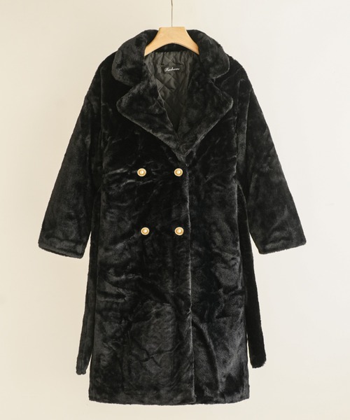 ムートンコート ボアコート 「羽織るだけで、冬の主役。とろけるエコ