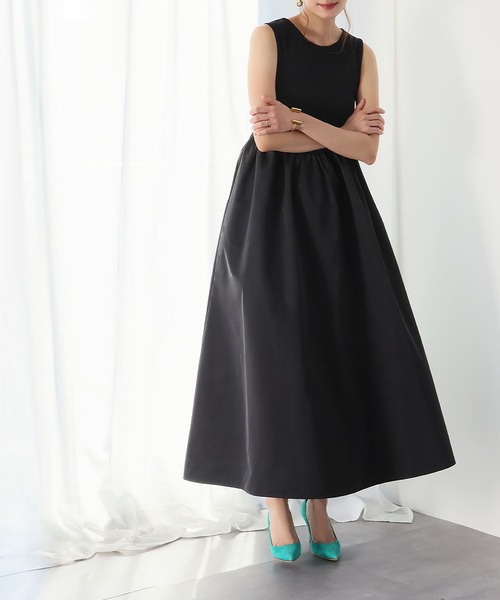 ELFRANK ノースリーブワンピース FREE ブラック レディース : ZOZOTOWN