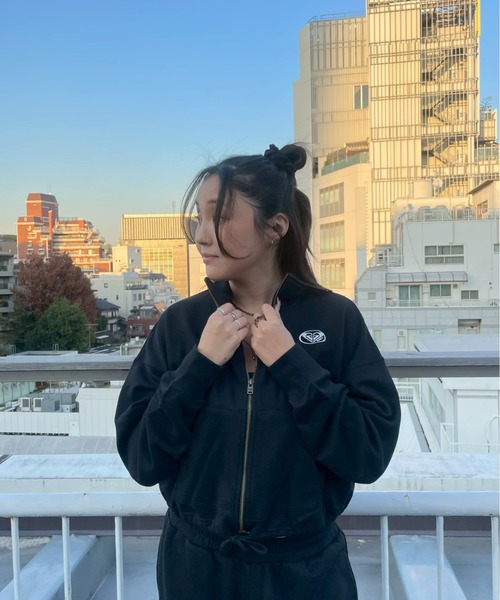 Neploe トレーナー ROXY（ロキシー） トレーナー スウェット PLANET RING ZIP/ロキシー