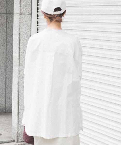 「FORK&SPOON」 長袖ブラウス 1 ブルー レディース_画像3