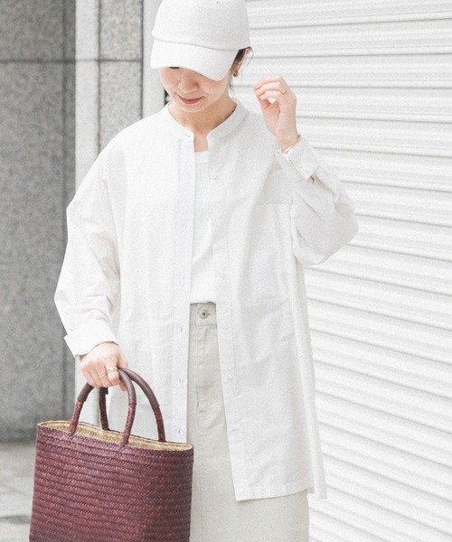 「FORK&SPOON」 長袖ブラウス 1 ブルー レディース_画像5