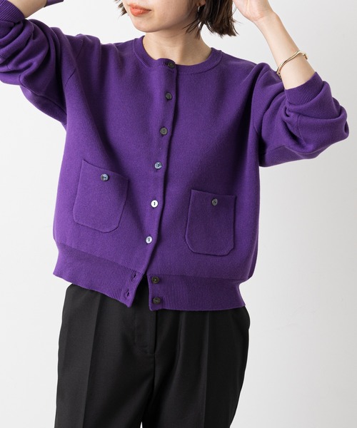 「Omekashi」 ニットカーディガン FREE ホワイト レディース_画像3