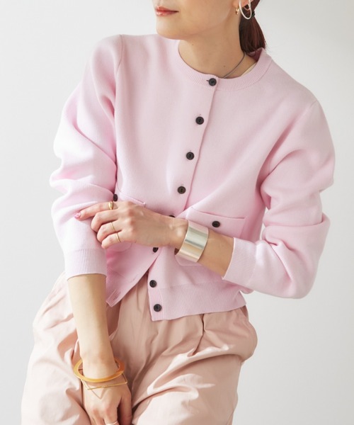 「Omekashi」 ニットカーディガン FREE ホワイト レディース_画像4