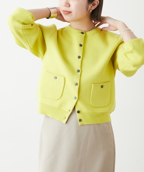 「Omekashi」 ニットカーディガン FREE ホワイト レディース_画像9