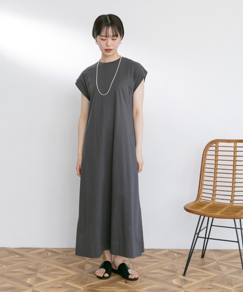 「UR Lab.」 ノースリーブワンピース FREE レッド レディース_画像5