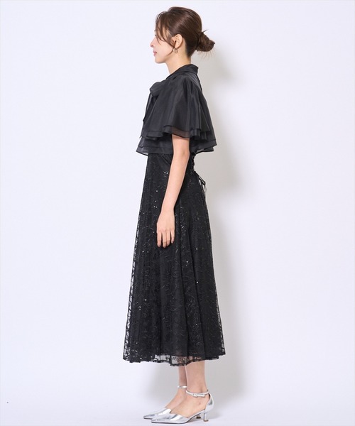 AND COUTURE（アンドクチュール） ドレス ラメボタニカルレース
