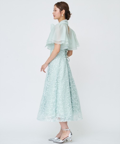 AND COUTURE(アンドクチュール) ドレス ラメボタニカルレース AND COUTURE(アンドクチュール) ドレス ラメボタニカルレース