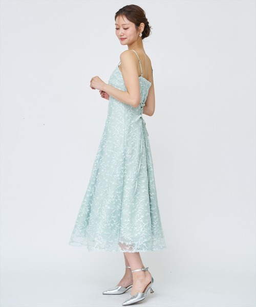 AND COUTURE（アンドクチュール） ドレス ラメボタニカルレース