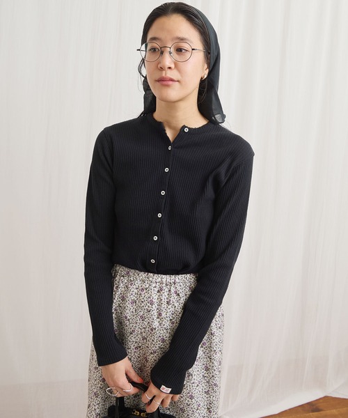 figlondon  ショートカーディガン fig London C/Ny pleating short CD - メルカリ