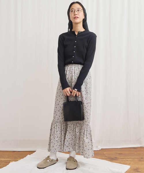 fig London（フィグロンドン） カーディガン DAILY rib cardigan