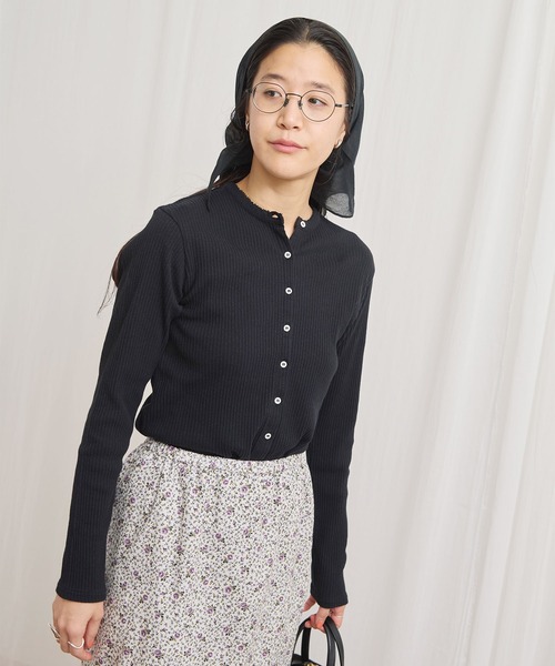 figlondon  ショートカーディガン fig London C/Ny pleating short CD - メルカリ